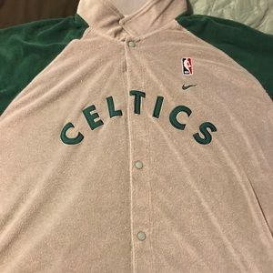 Boston Celtics Nike warm up 3xl grey and green